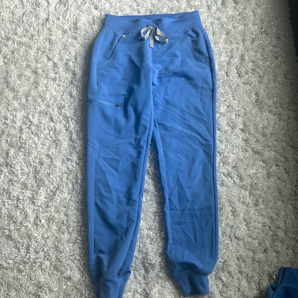 Figs Blue XXS jogger pants